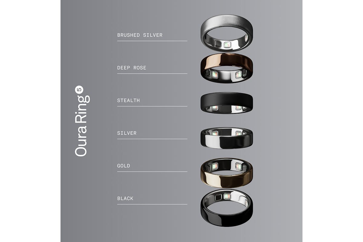 Oura Ring 5 | Size 8 | Silver-7