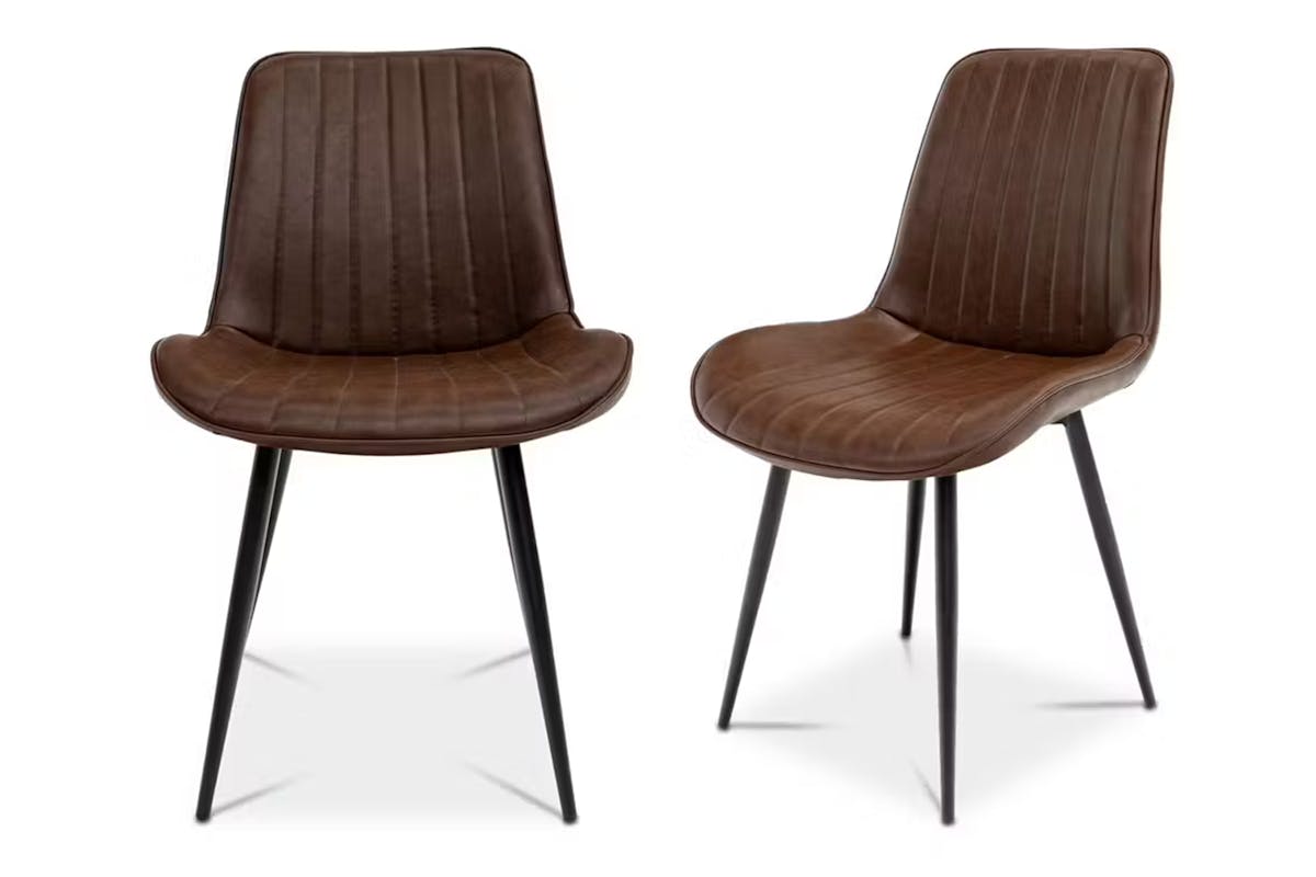 James Dining Chair | Leather | Antique Tan-3