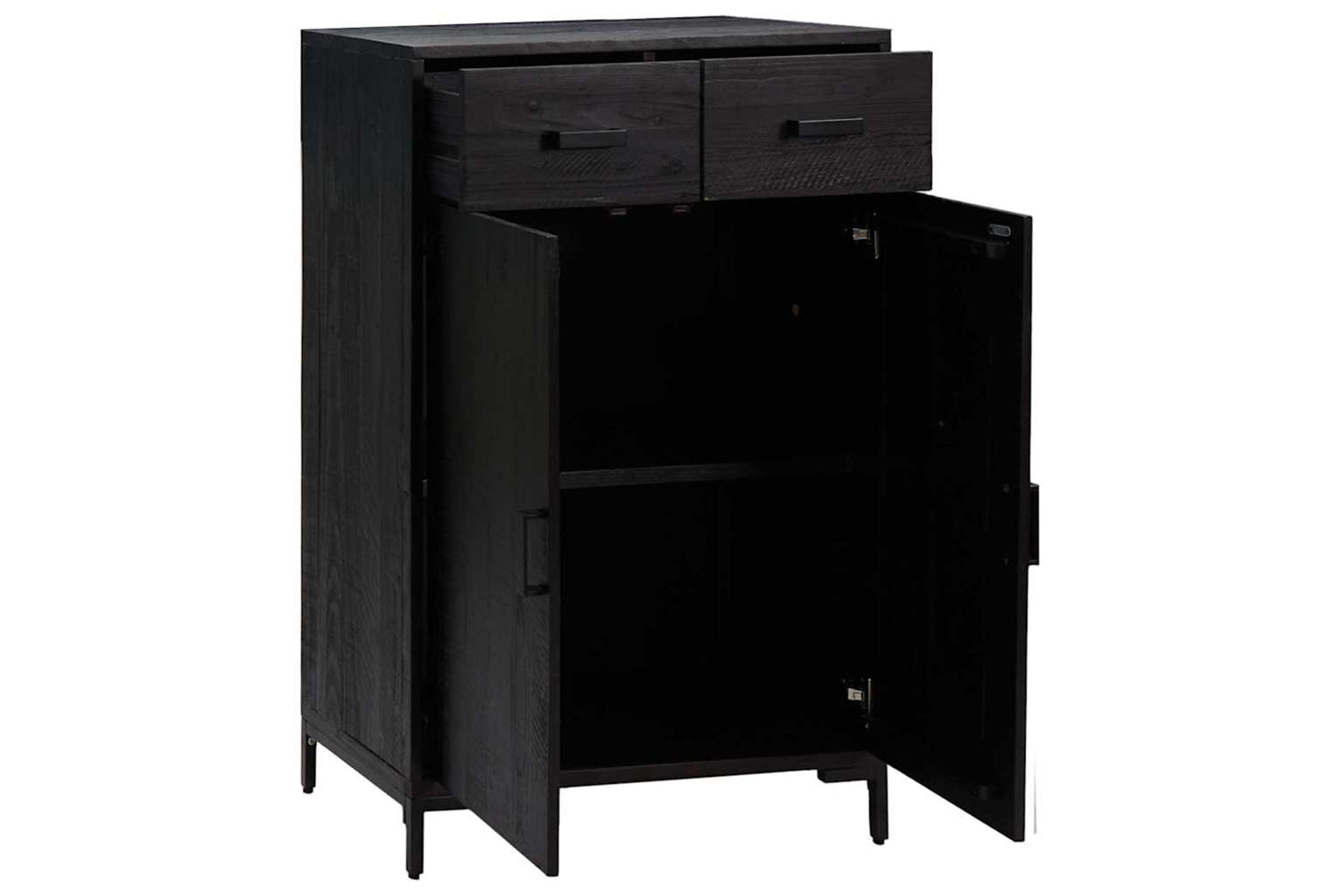 vidaXL 349934 Shoe Rack Black 75x40x110cm Solid Pinewood-3