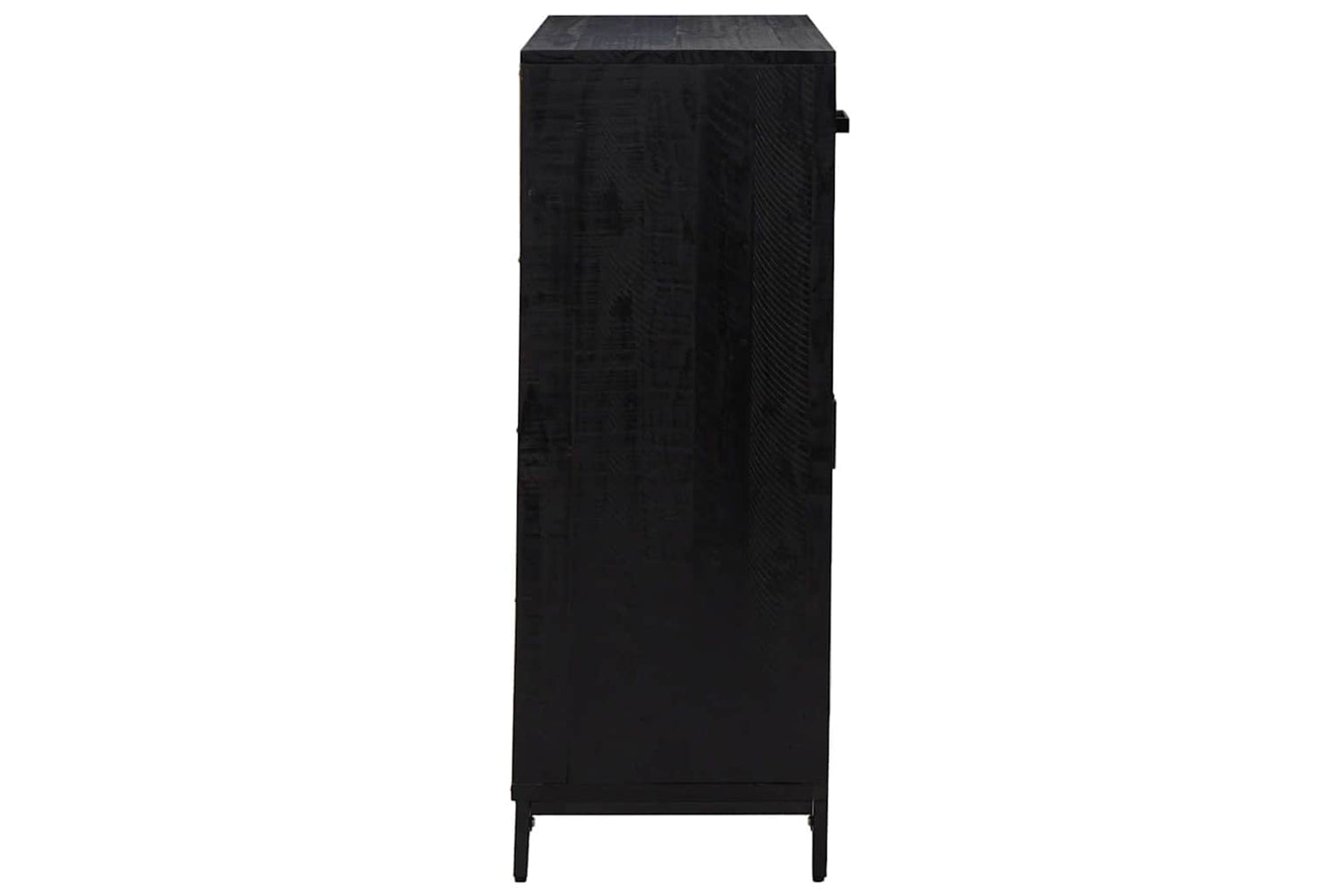 vidaXL 349934 Shoe Rack Black 75x40x110cm Solid Pinewood-4