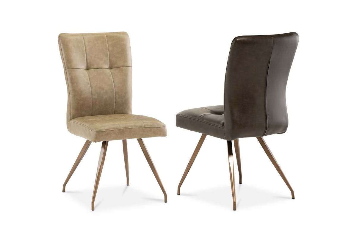 Kabana Dining Chairs | Leather | Brown | Set of 2-4