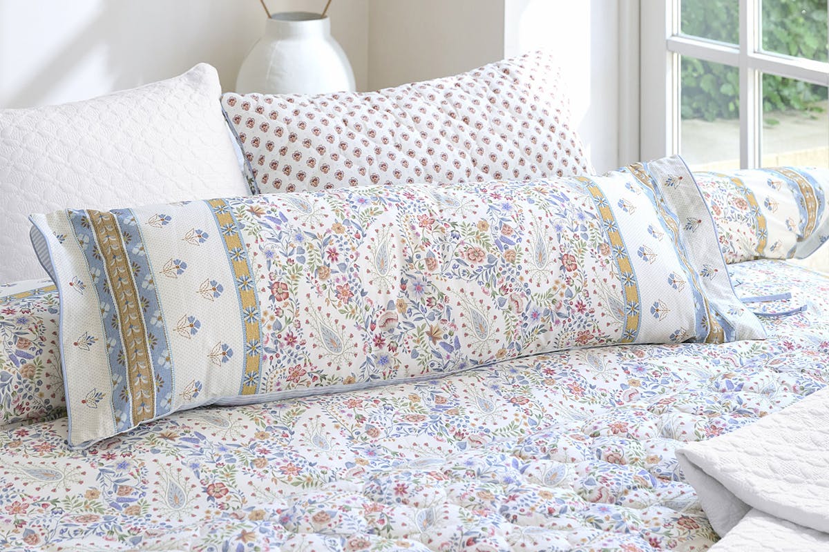Pip Studio | Kairi Blossom Cushion | Blue | 30 x 90 cm-2