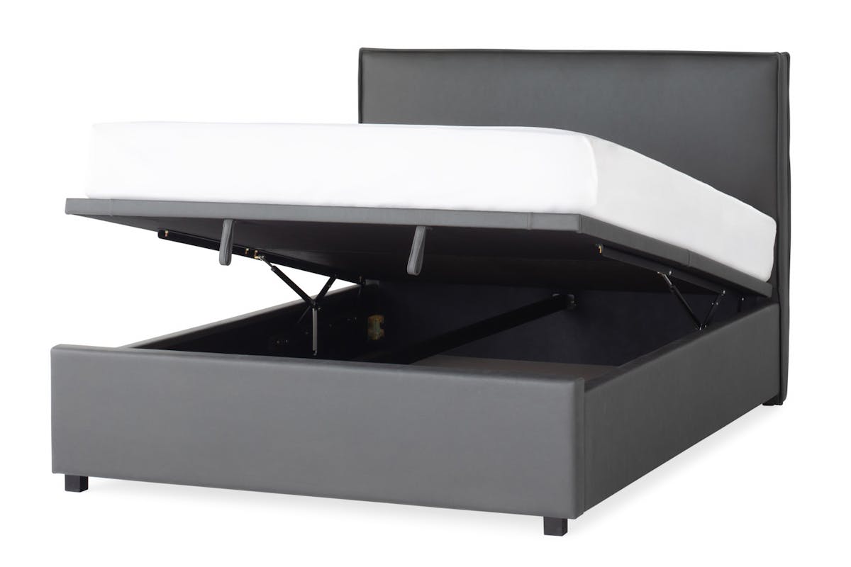 Kale Ottoman Bed | King | 5ft | Matt Black-4