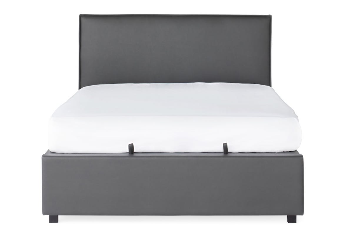 Kale Ottoman Bed | Double | 4ft6 | Matt Black-2