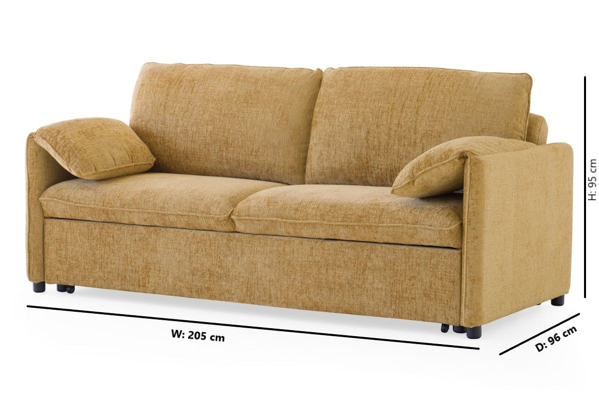 Katie Sofa Bed | Mustard-3