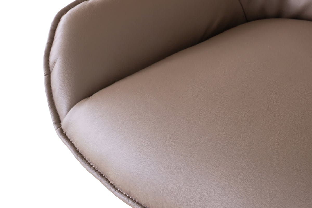 Kayleigh Dining Chair | Swivel | Leather | Cappuccino-6