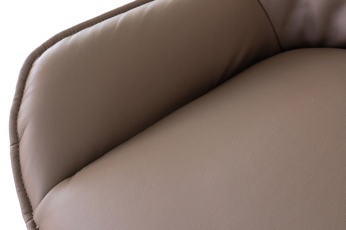 Kayleigh Dining Chair | Swivel | Leather | Cappuccino-7