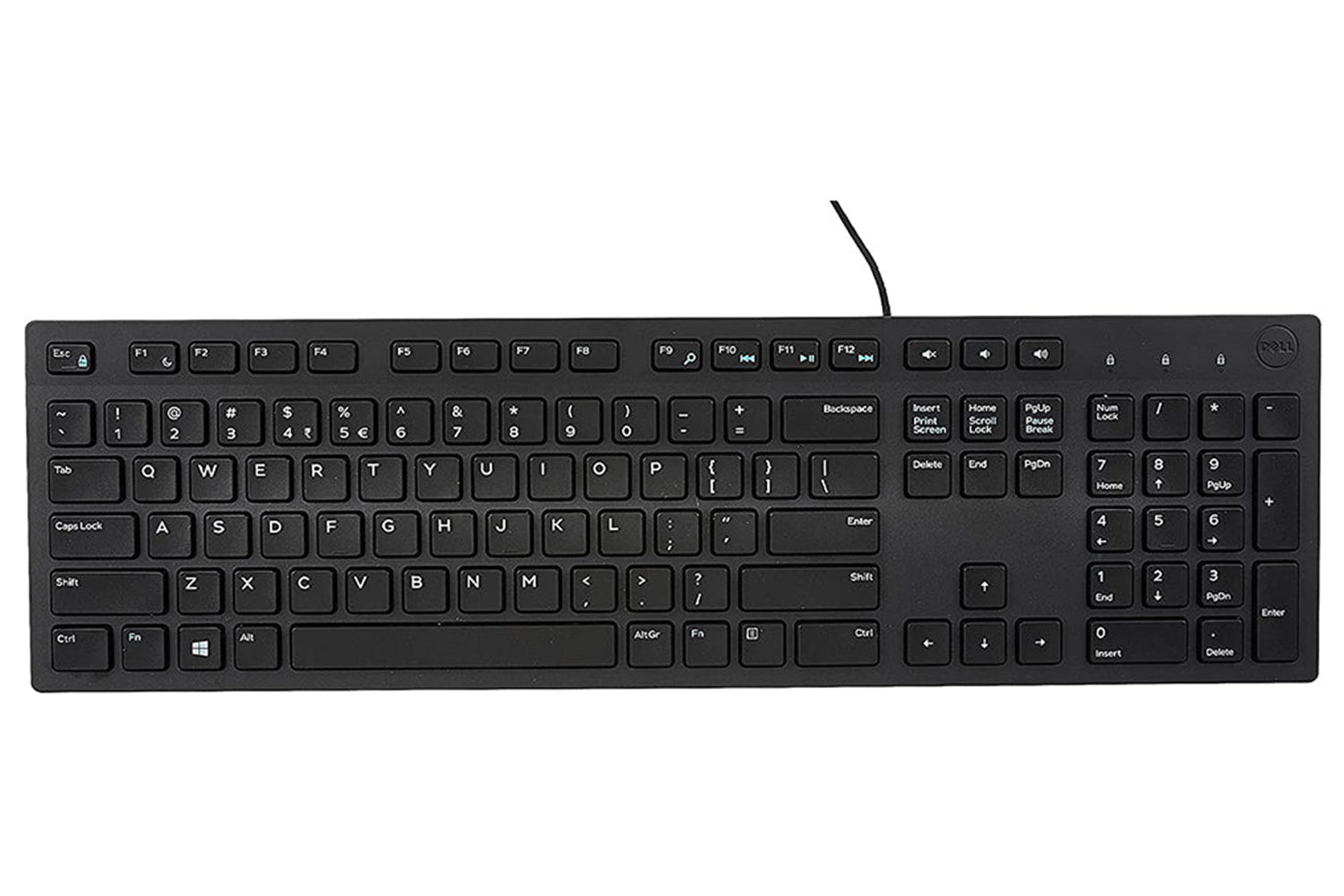 Dell USB Chiclet QuietKey Keyboard (UK) | Black