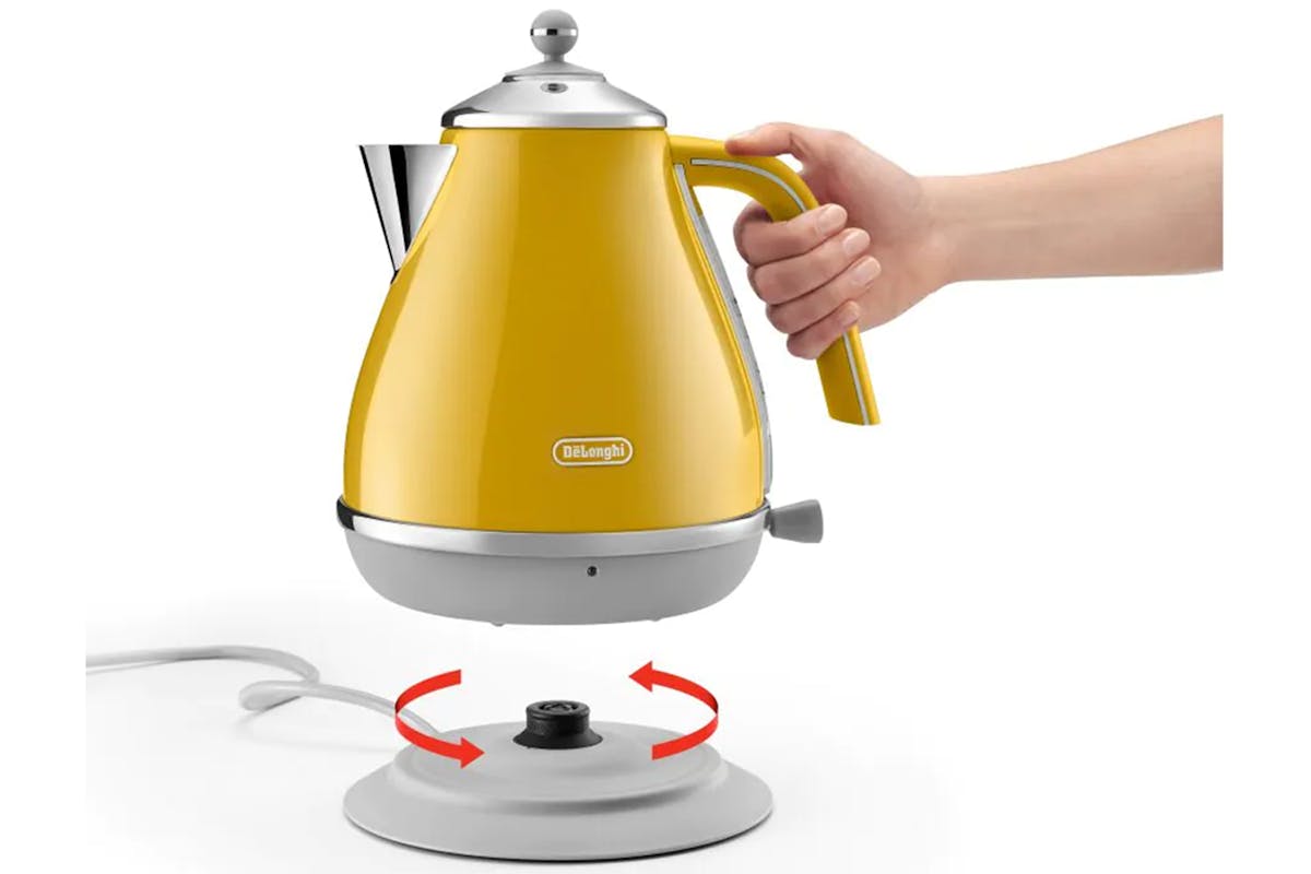 DeLonghi 1.7L Icona Capitals Kettle | KBOC3001Y | Yellow-2