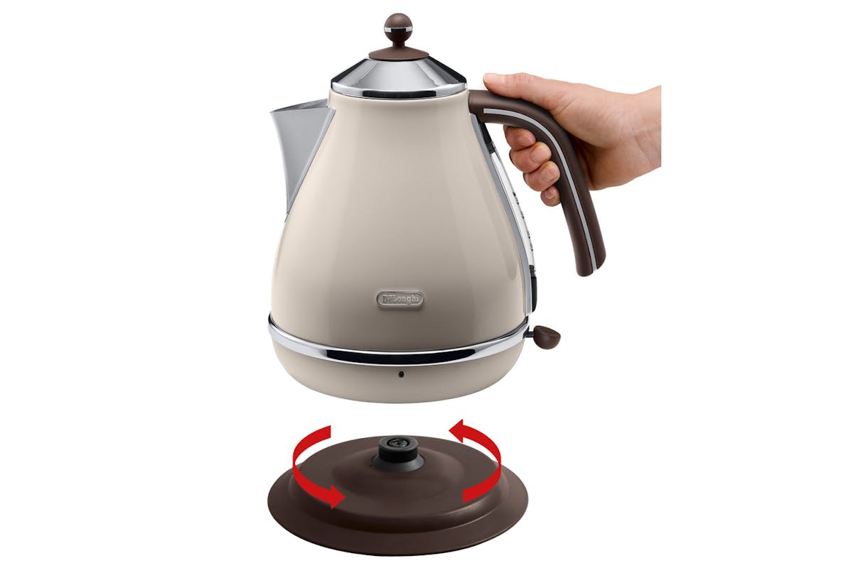 DeLonghi 1.7L Icona Vintage Kettle | KBOV3001BG | Cream-2