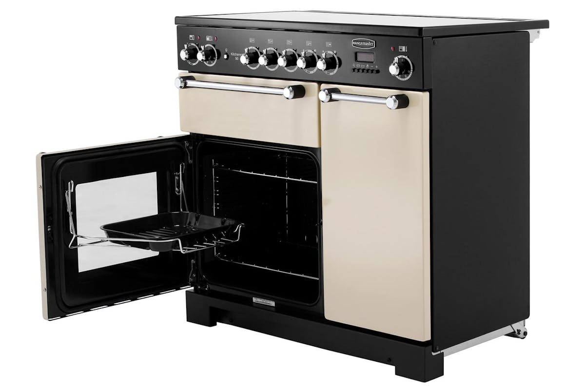 Rangemaster 90cm Electric Range Cooker | KCH90ECCR/C | Cream-3