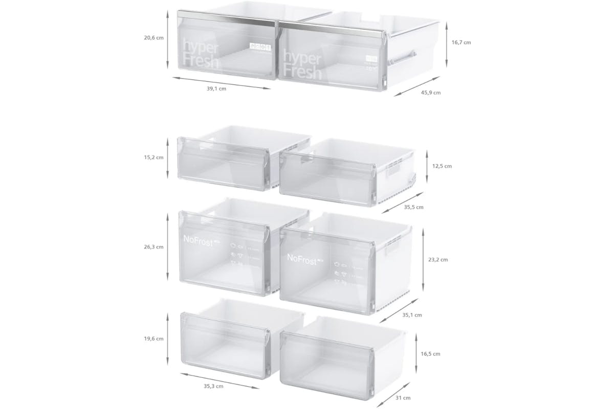 Siemens iQ300 Freestanding Fridge Freezer | KF96NAXEAG-10