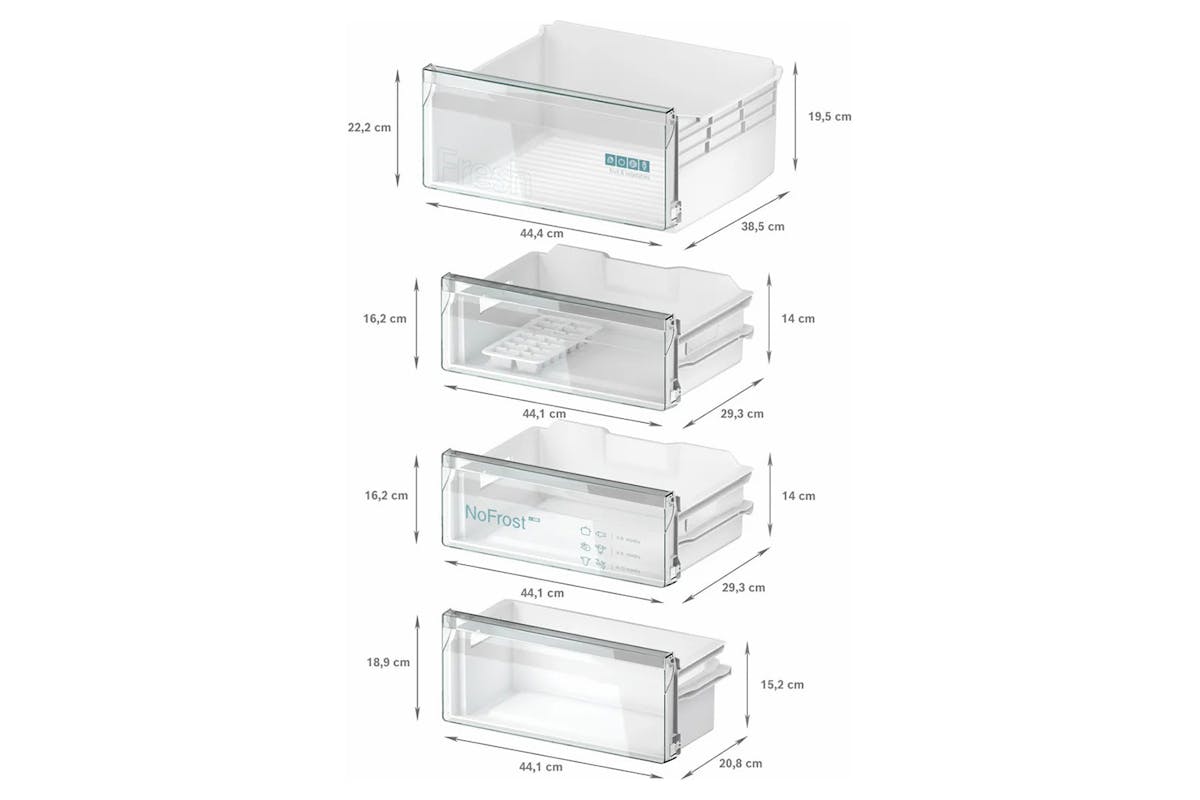 Siemens IQ100 Built-in Fridge Freezer | KI96NNSE0-7
