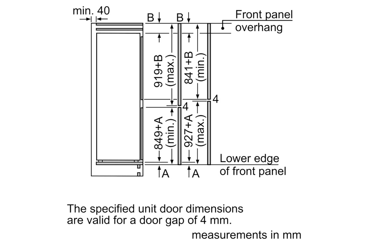 Bosch Series 2 Built-in Fridge Freezer | KIN85NSE0G-12