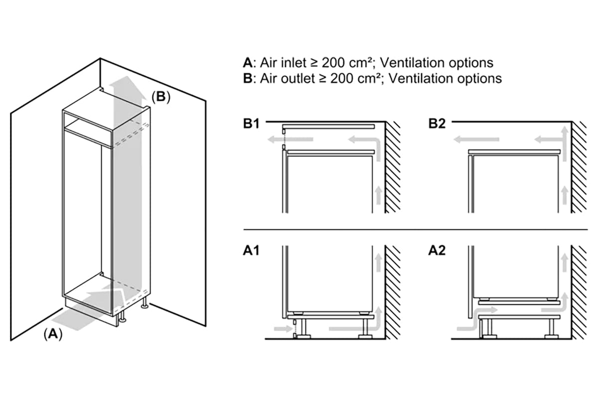 Bosch Series 2 Built-in Fridge Freezer | KIN85NSE0G-14