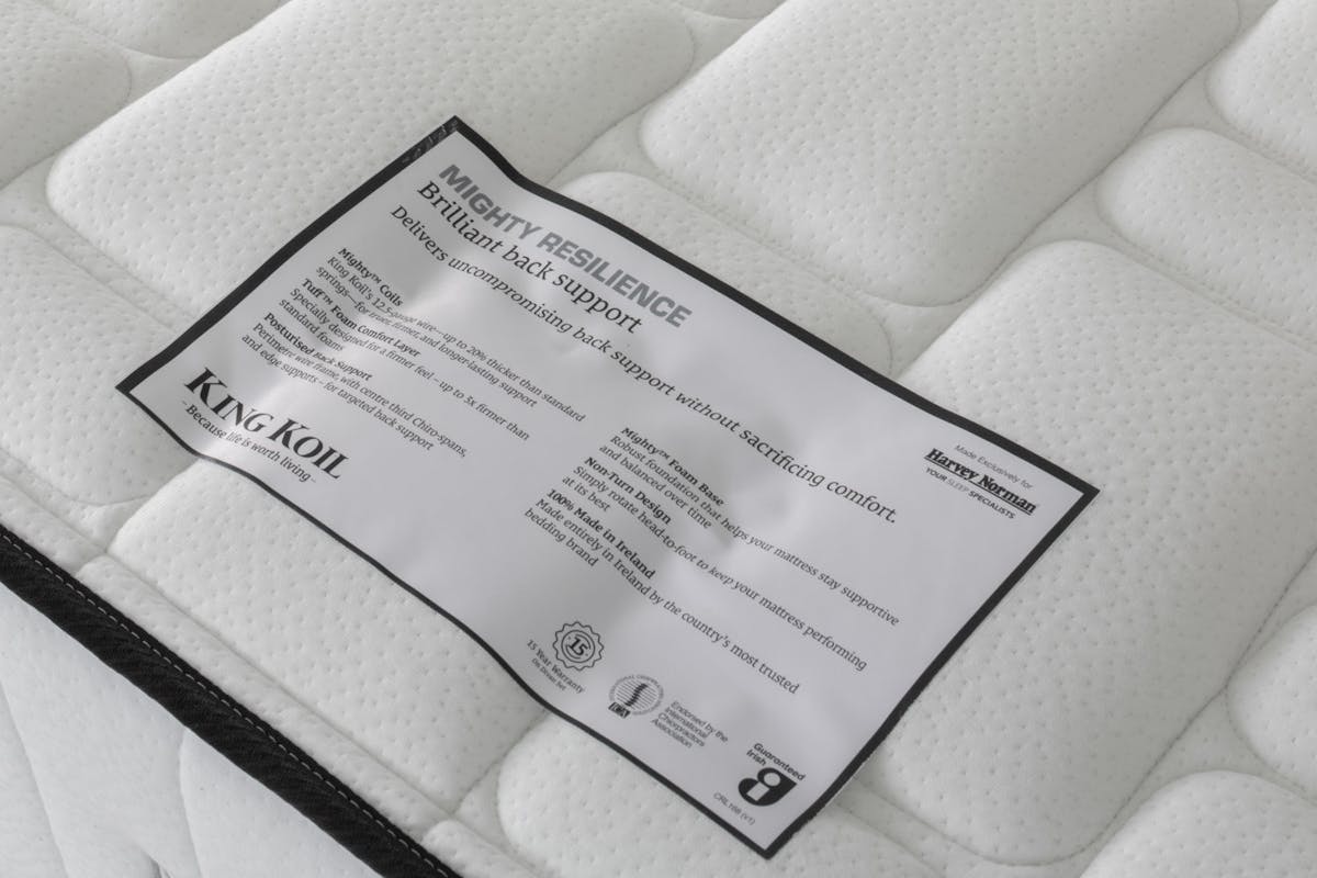 King Koil | Mighty Resilence Mattress | Super King Zip & Link | 6ft-6