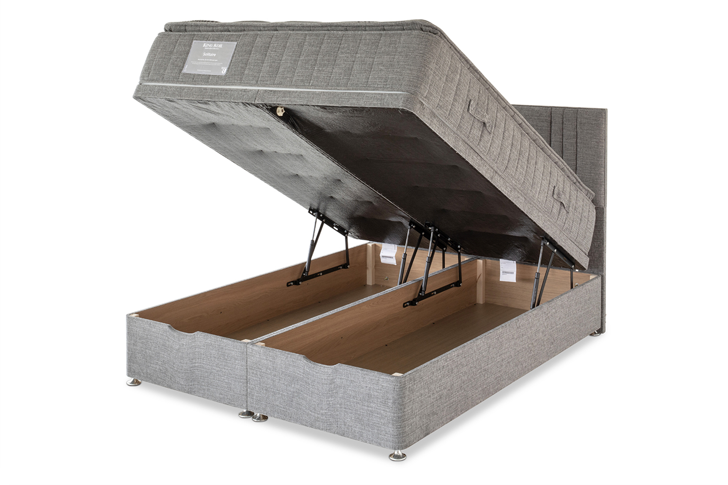 King Koil | Deluxe Ottoman Base | King | 5ft | Grey-2