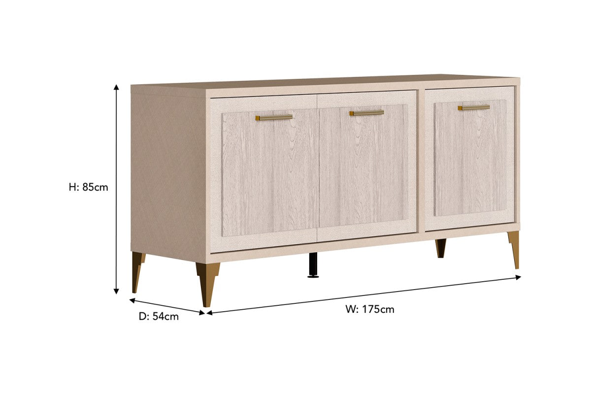 Ellen 3 Door Buffet | Natural-3
