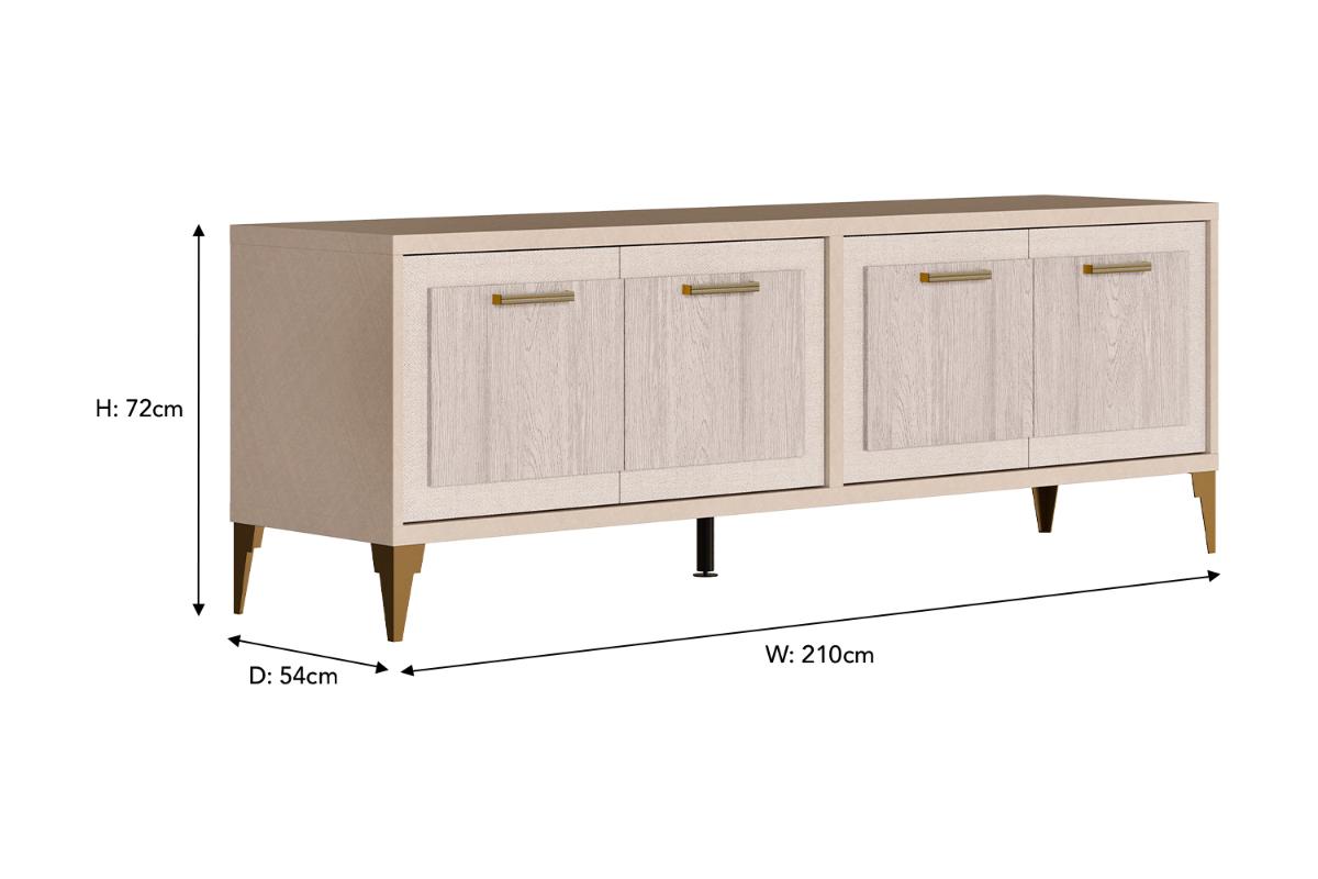 Ellen TV Unit | 210 cm | Natural-3