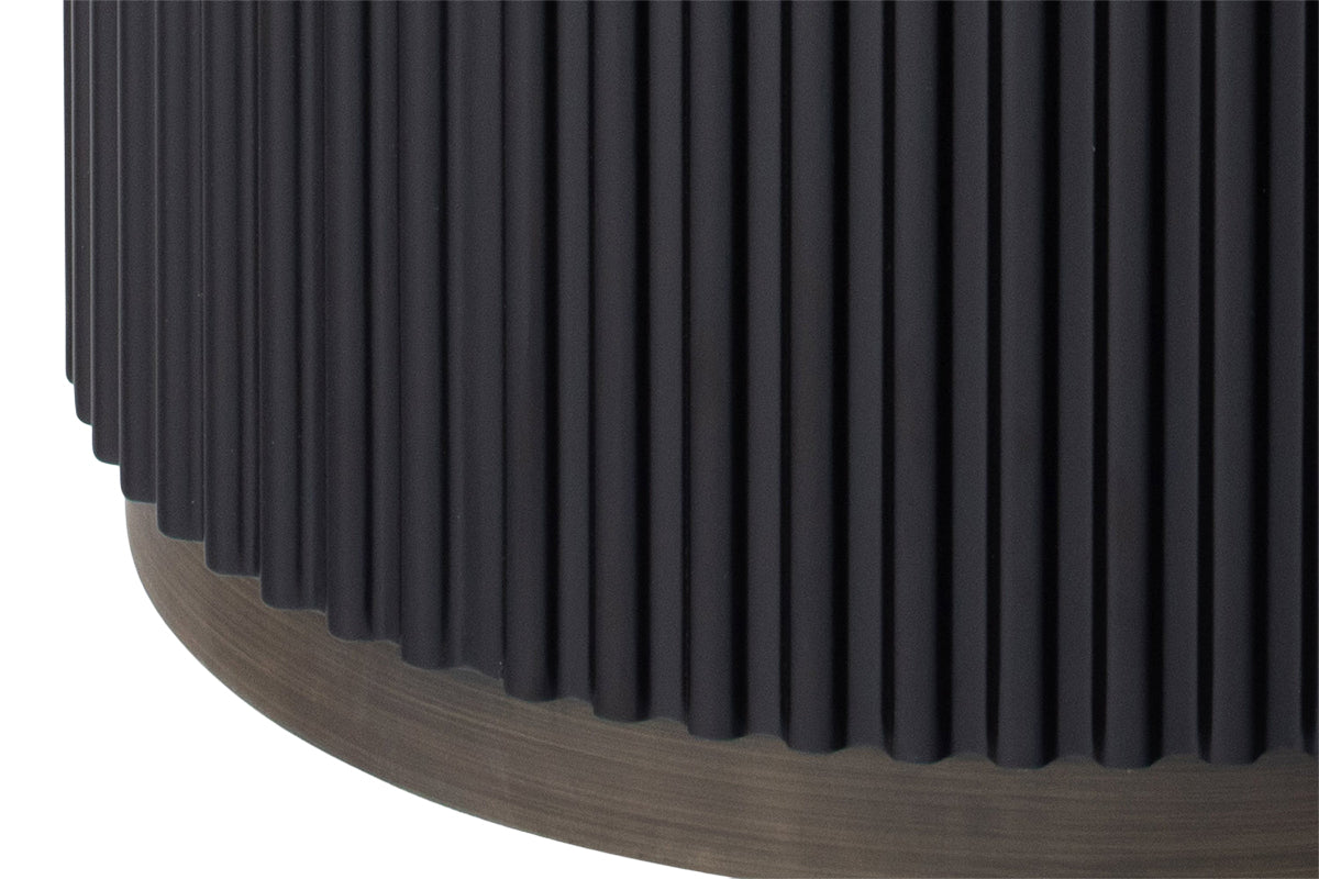 Kolbi Round Side Table | Black/White-4