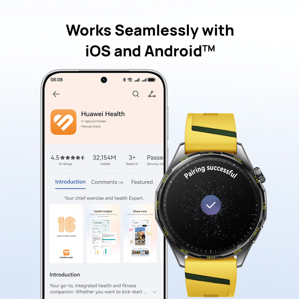 Huawei GT 7 Watch | 46mm | Yellow-12