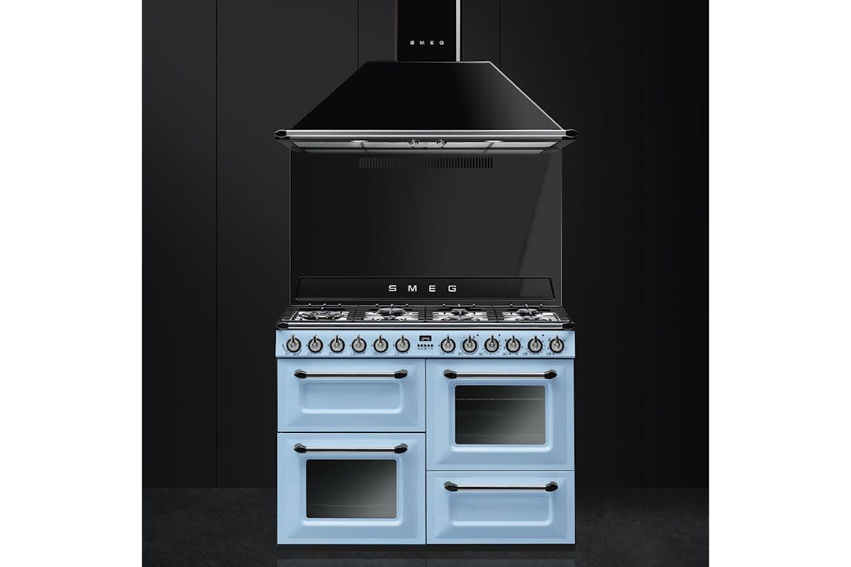 Smeg 110cm Victoria Aesthetic Chimney Cooker Hood | KT110BLE | Black-4