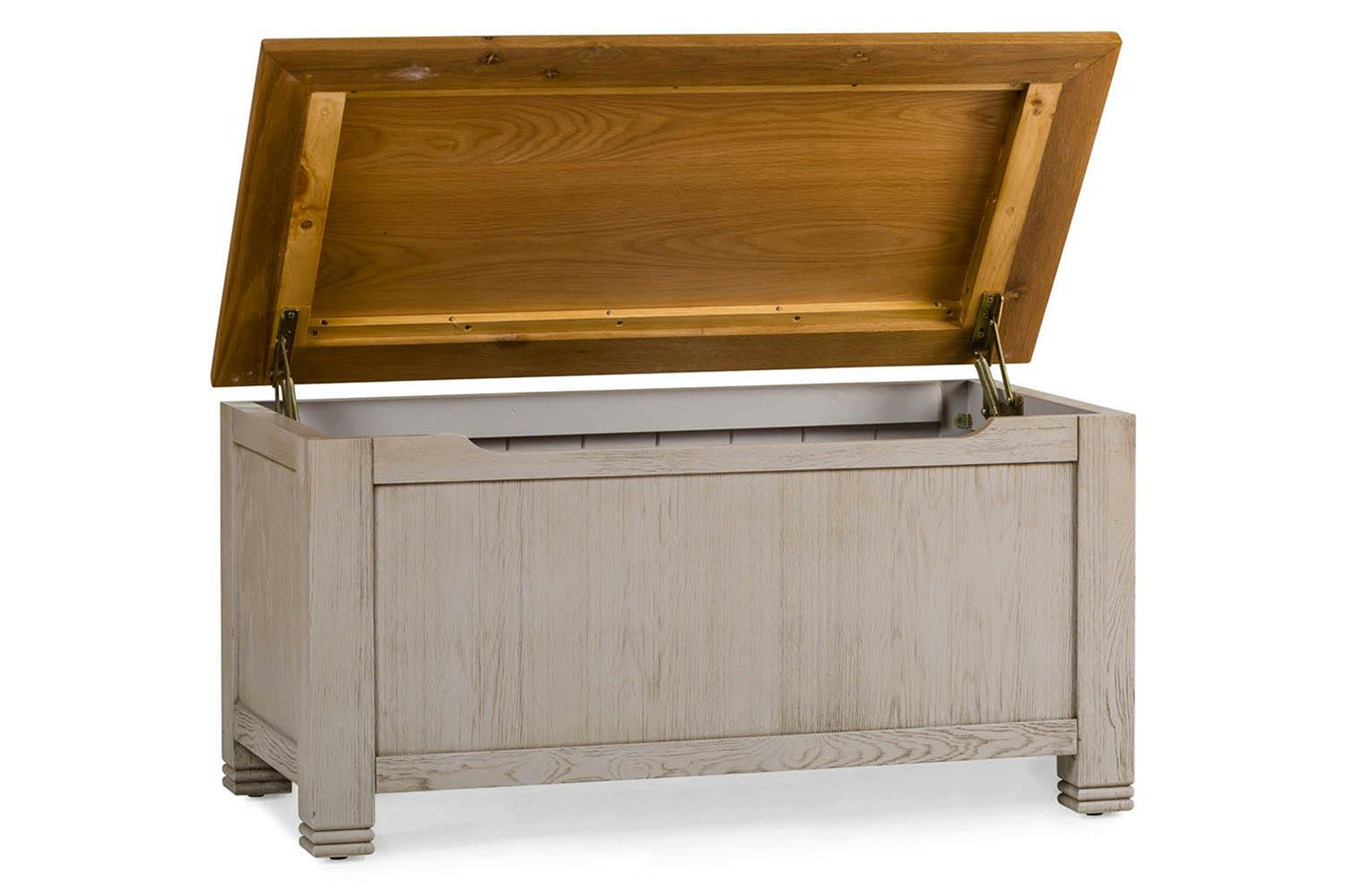 Lancaster Blanket Box | Aged Grey/Oak-3