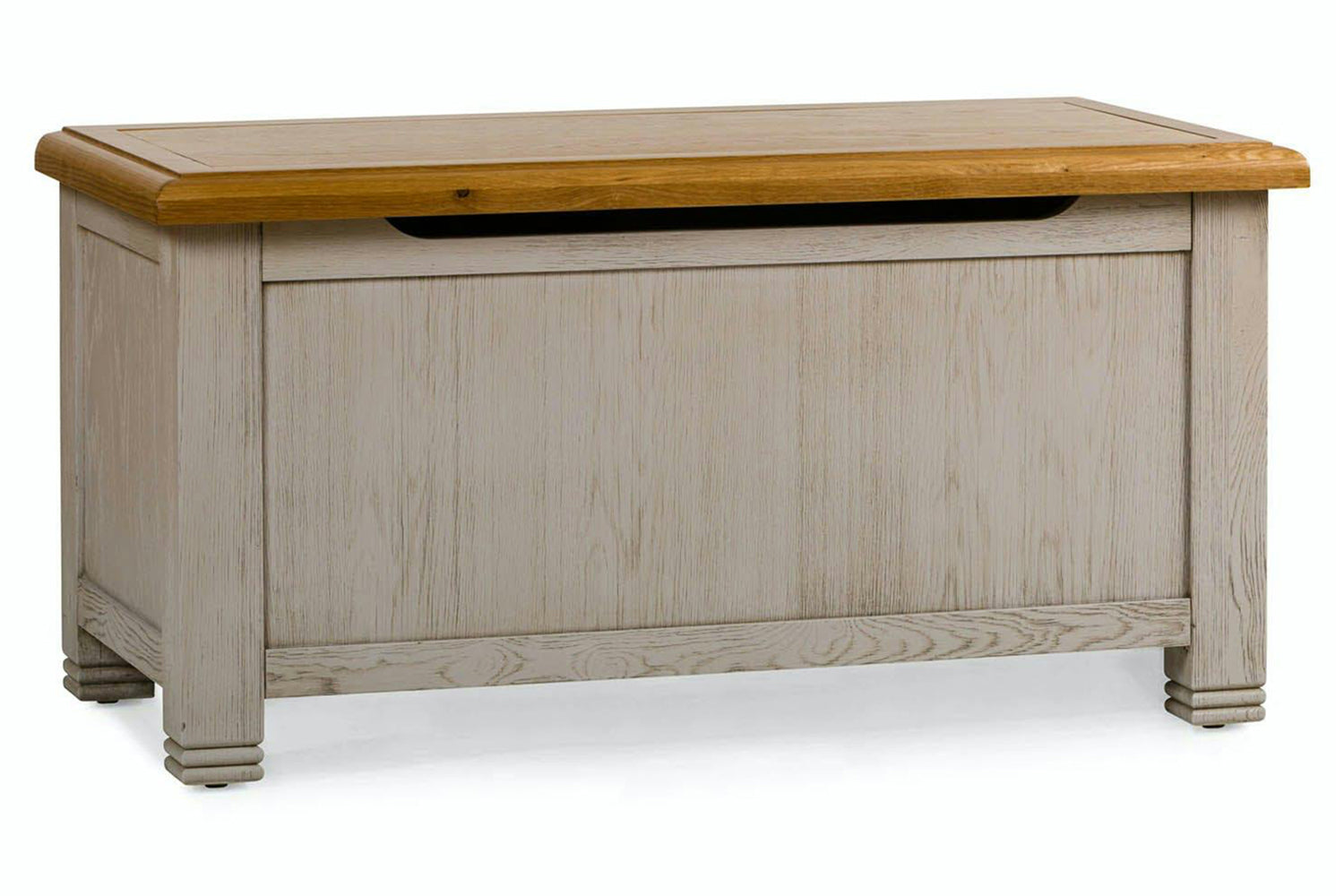 Lancaster Blanket Box | Aged Grey/Oak-4