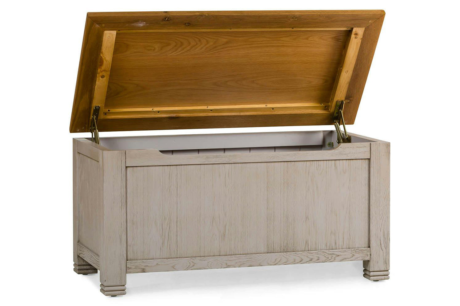 Lancaster Blanket Box | Aged Grey/Oak-5