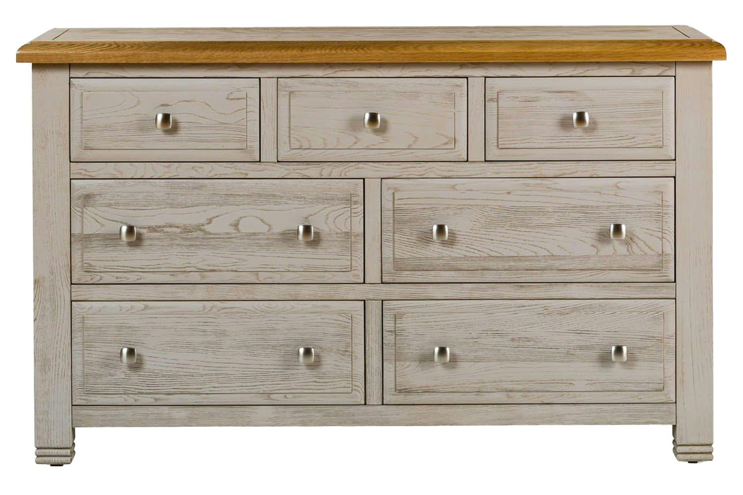 Lancaster Dresser | 3+4 Drawer | Aged Grey/Oak