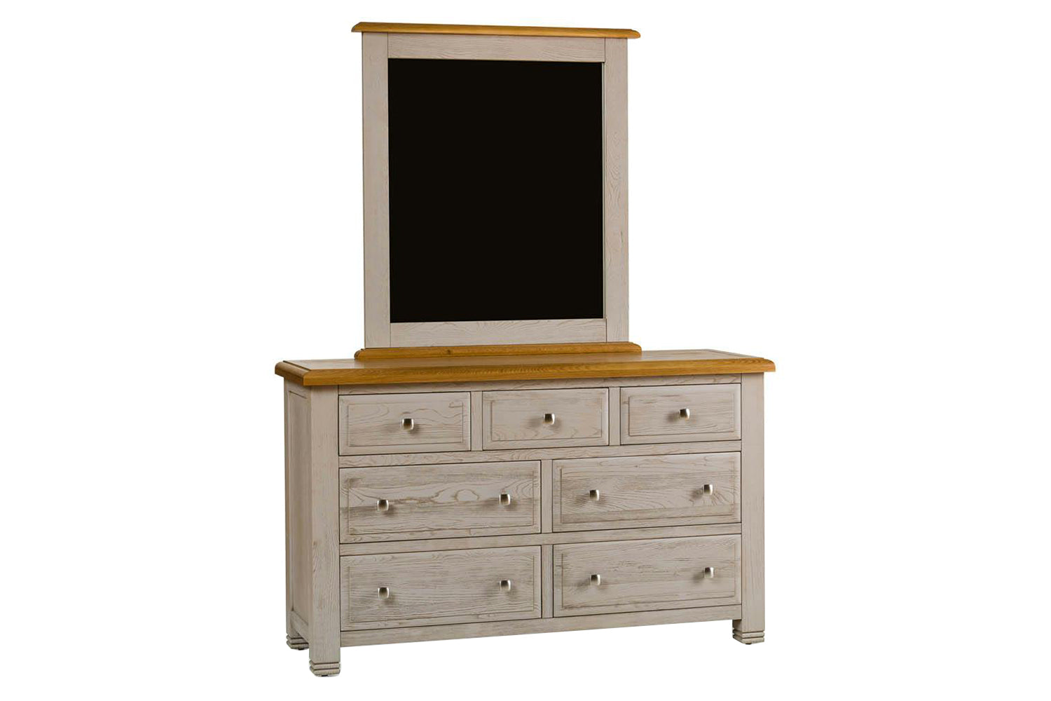 Lancaster Dresser | 3+4 Drawer | Aged Grey/Oak-10