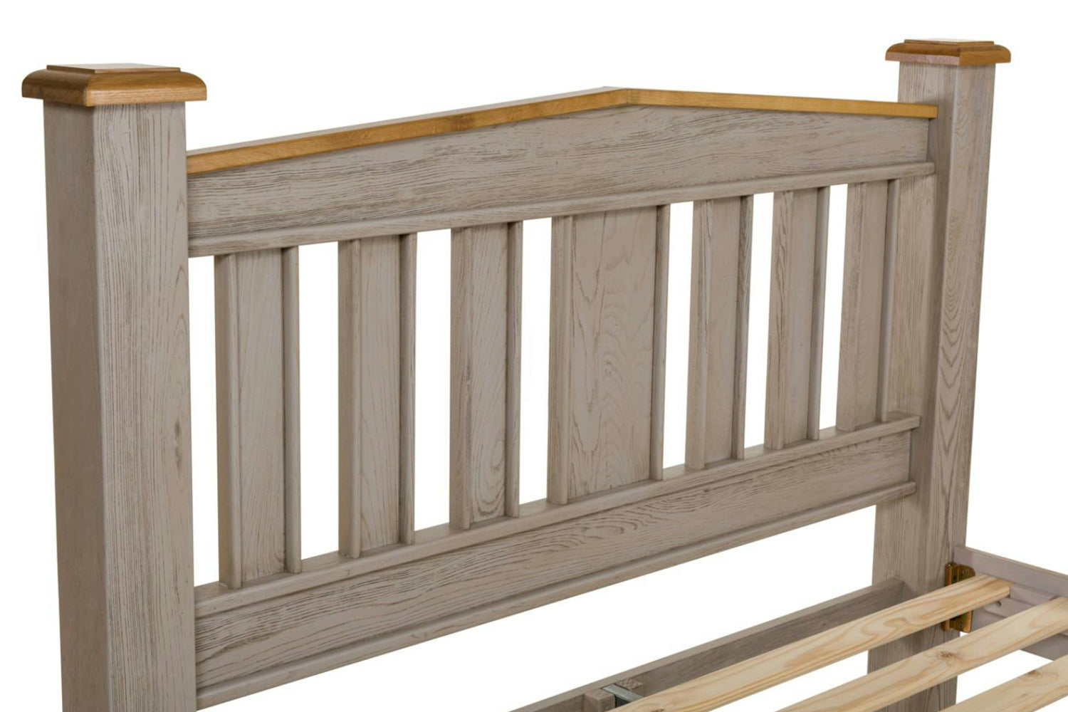 Lancaster Bed Frame | King | 5ft | Aged Grey/Oak-8