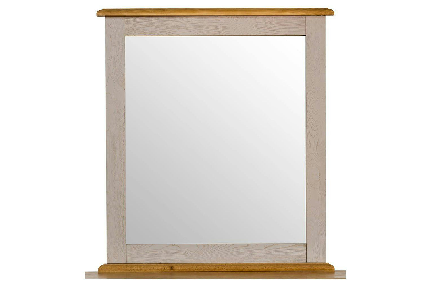 Lancaster Dresser Mirror | Aged Grey/Oak | 85 x 95 cm
