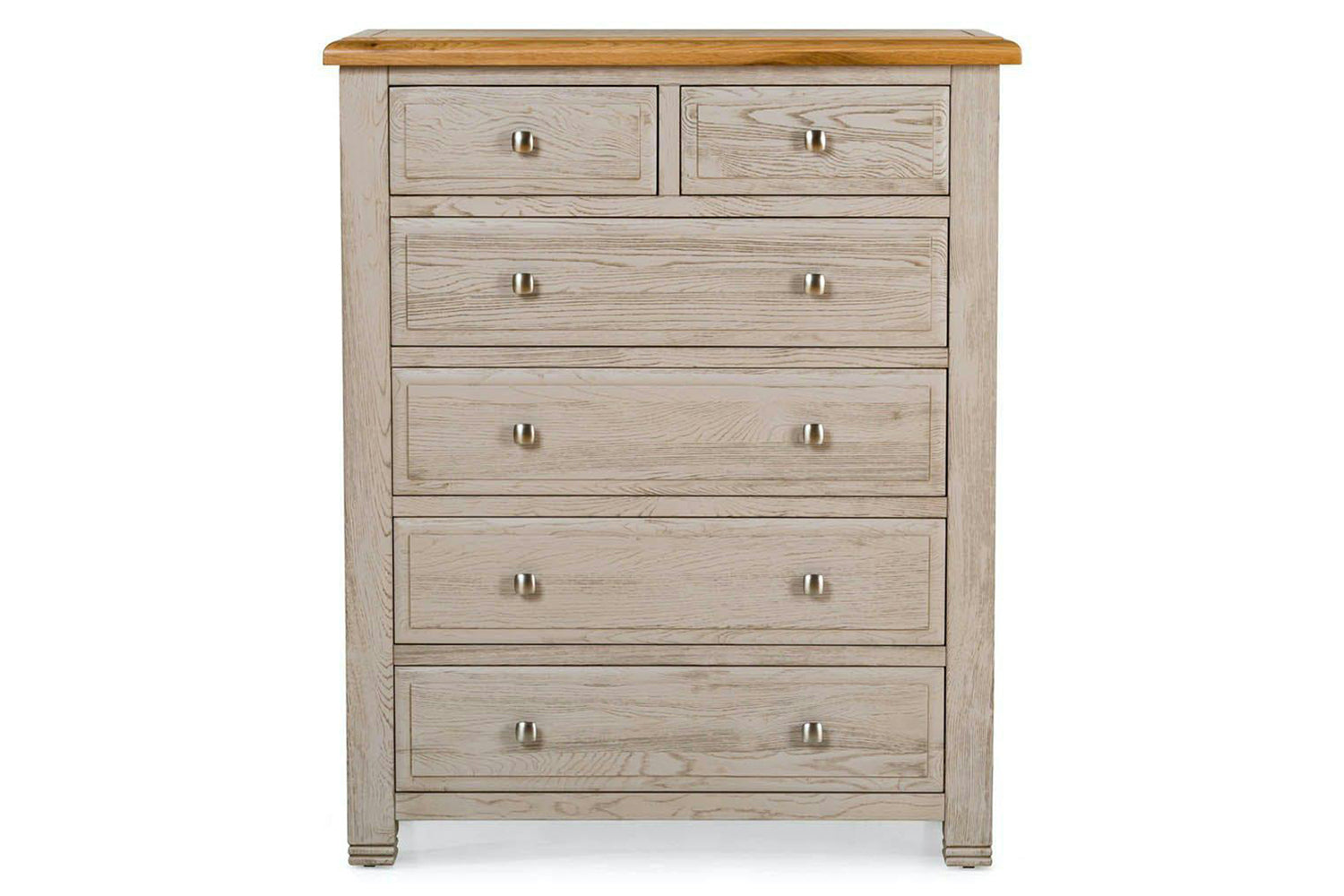 Lancaster Chest Of Drawer | 2+4 Drawer | Aged Grey/Oak
