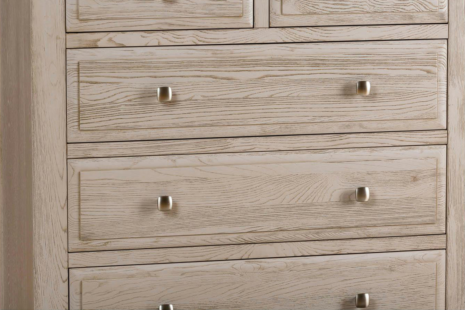 Lancaster Chest Of Drawer | 2+4 Drawer | Aged Grey/Oak-6
