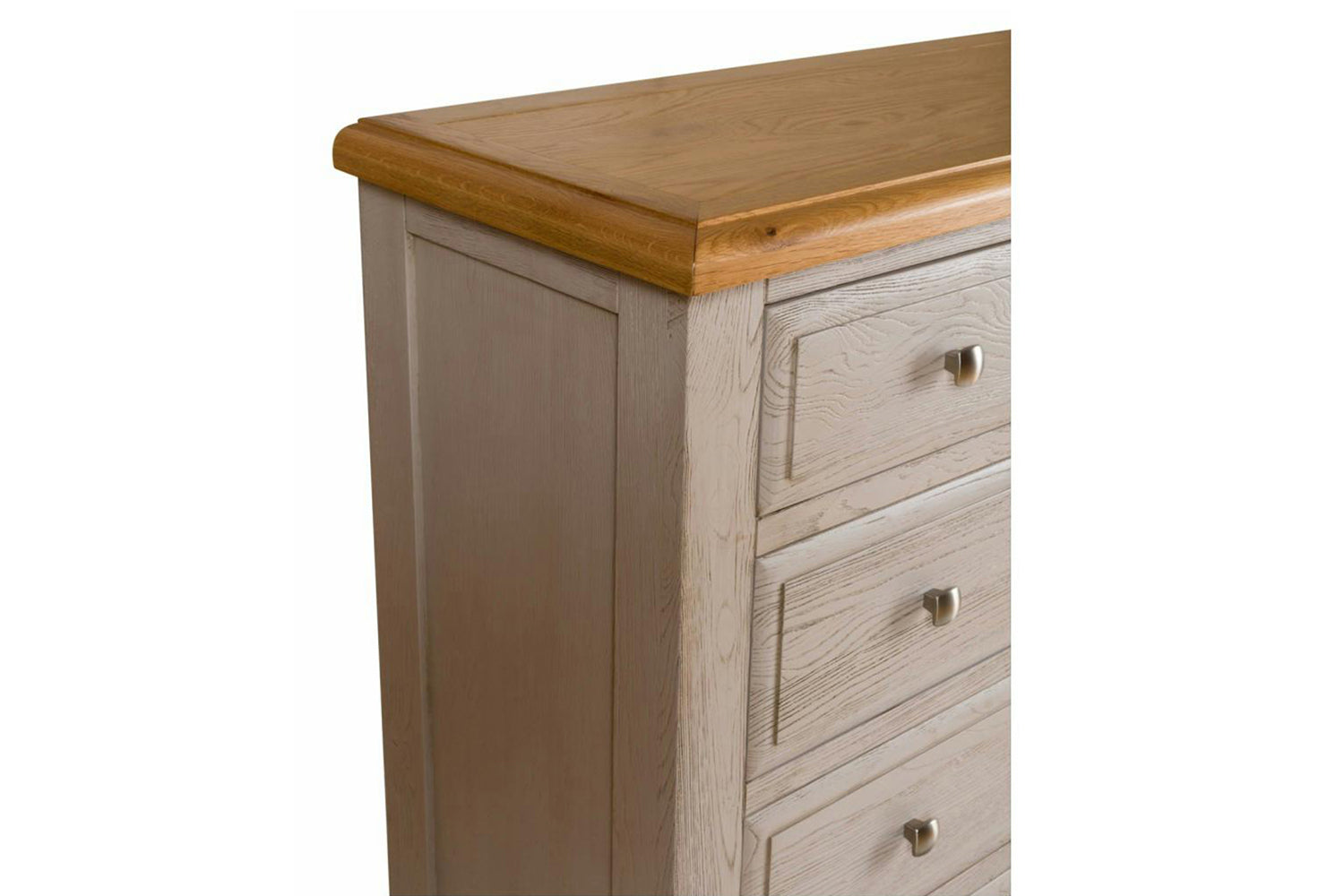 Lancaster Chest Of Drawer | 2+4 Drawer | Aged Grey/Oak-7