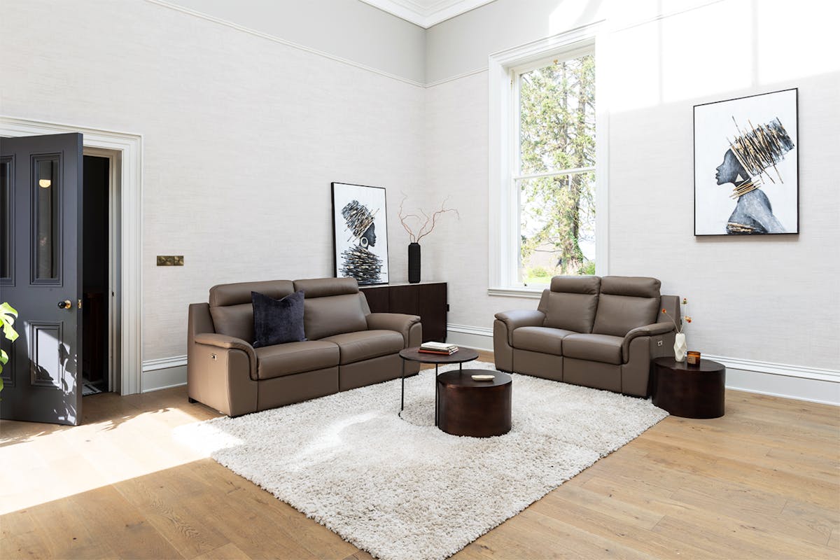 Katrina 3 Seater Sofa | Power Recliner | Leather-2