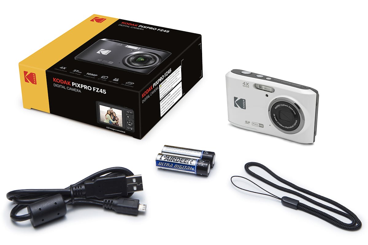 Kodak PixPro FZ45 Compact Camera | White-12
