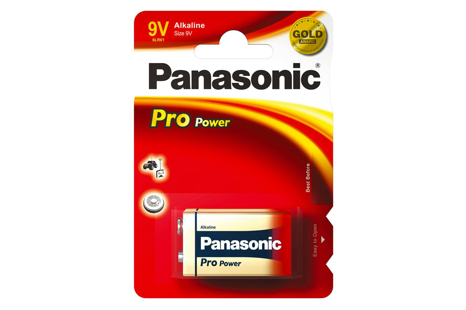 Panasonic Pro Power Gold Batteries | L6LR61X/1BP
