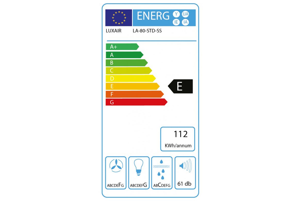 Luxair 80cm Chimney Hood | LA-80-STD-SS-3