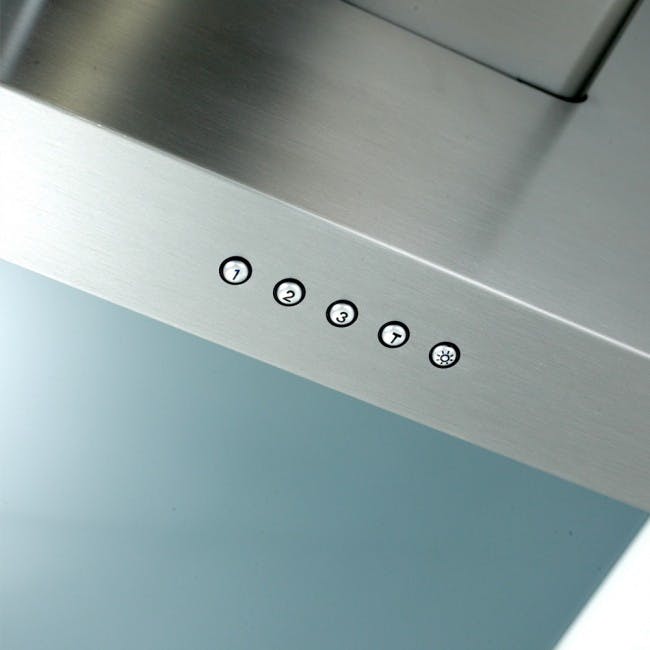 Luxair 110cm Flat Slimline Chimney Hood | LA-110-FLT-SS-3