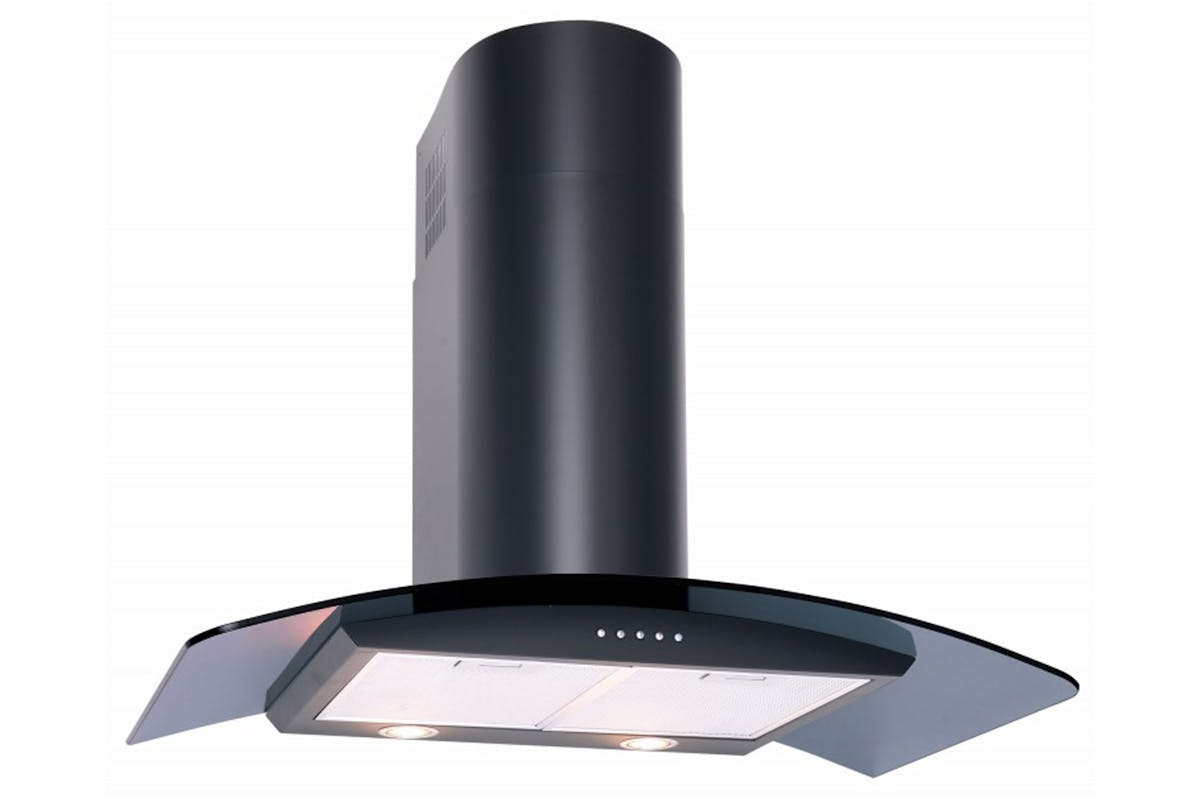 Luxair 110cm Curved Glass Cooker Hood | LA110CVDBLK