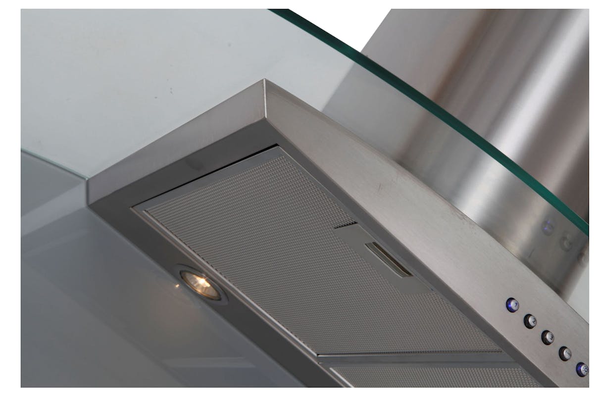 Luxair 110cm Curved Glass Hood | LA110CVDGL-2