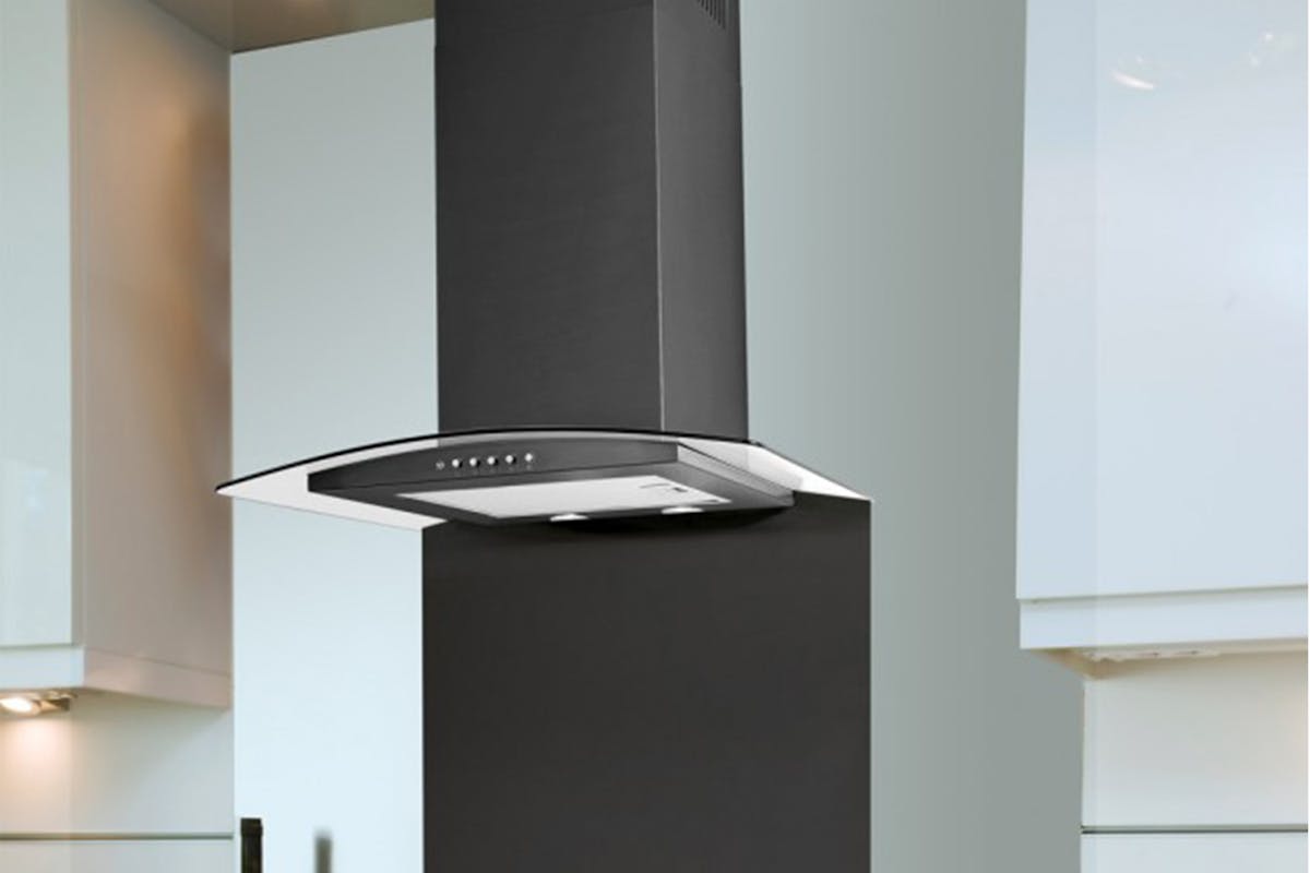 Luxair 60cm Curved Artis Cooker Hood | LA60ARTIS-CVDBL | Black-5