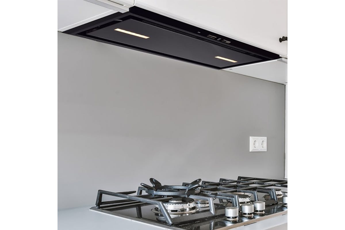 Luxair 86cm Canopy Cooker Hood | Black | LA86CANBRBG-2
