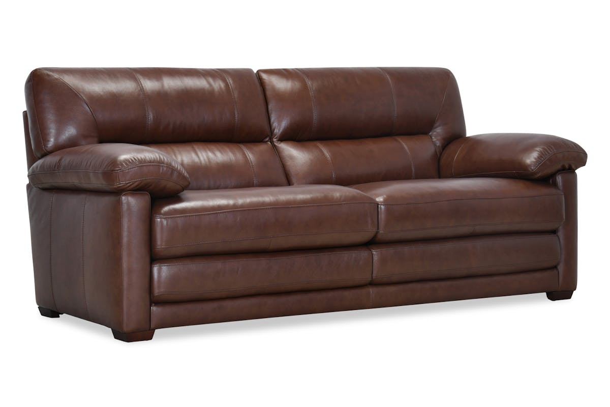 Lacey 3 Seater Leather Sofa | Brown-3
