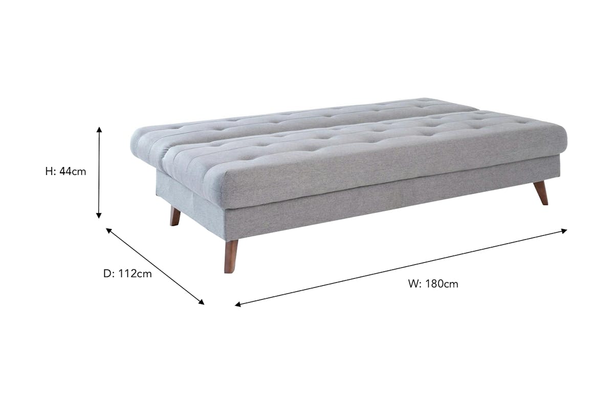 Robson Click Clack Sofa Bed | Storage | Grey-4