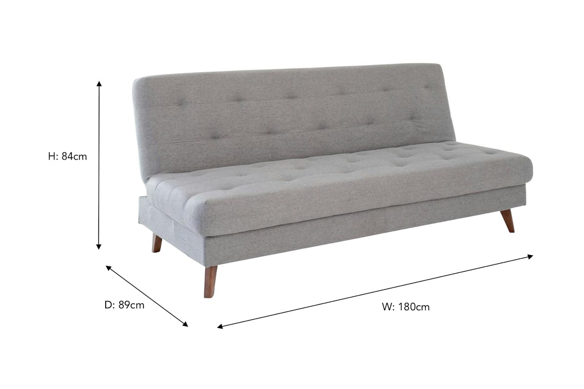 Robson Click Clack Sofa Bed | Storage | Grey-3