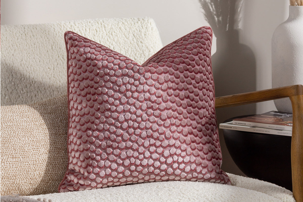 Lanzo Cushion | Plaster Pink | 45 x 45 cm-5