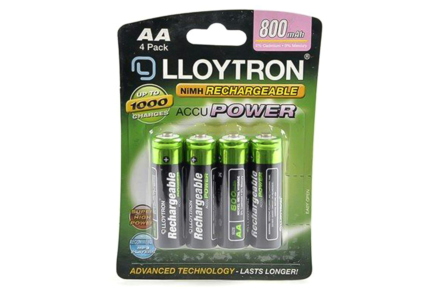 Lloytron NIMH AccuPower Rechargeable Battery | 4 Pack-2